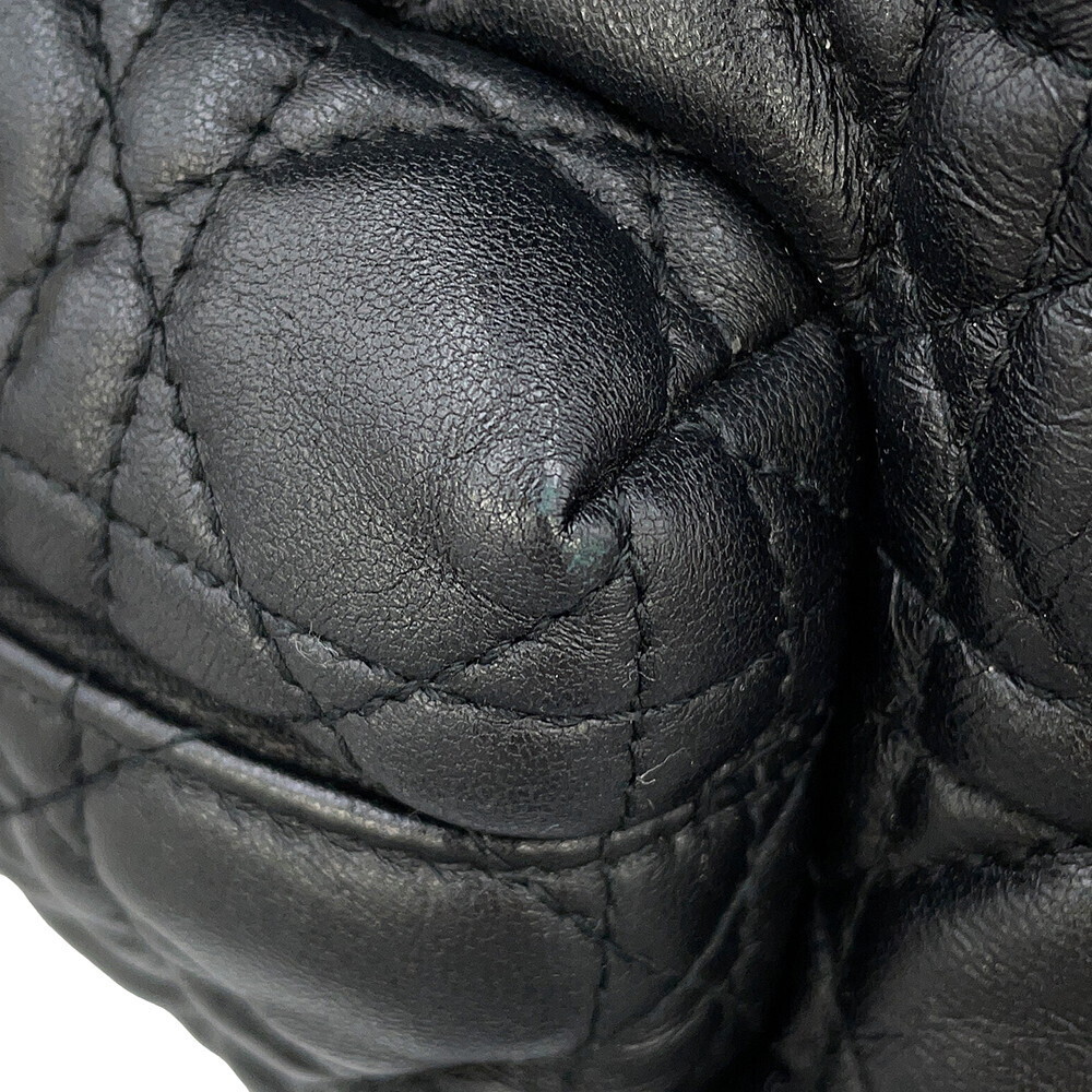 Christian Dior Cannage Backpack Rucksack Daypack Lambskin Black Bag - Picture 6 of 12